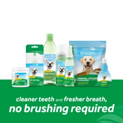 TropiClean Fresh Breath No Brushing Clean Teeth Dental & Oral Care Gel for Puppies (2 oz)