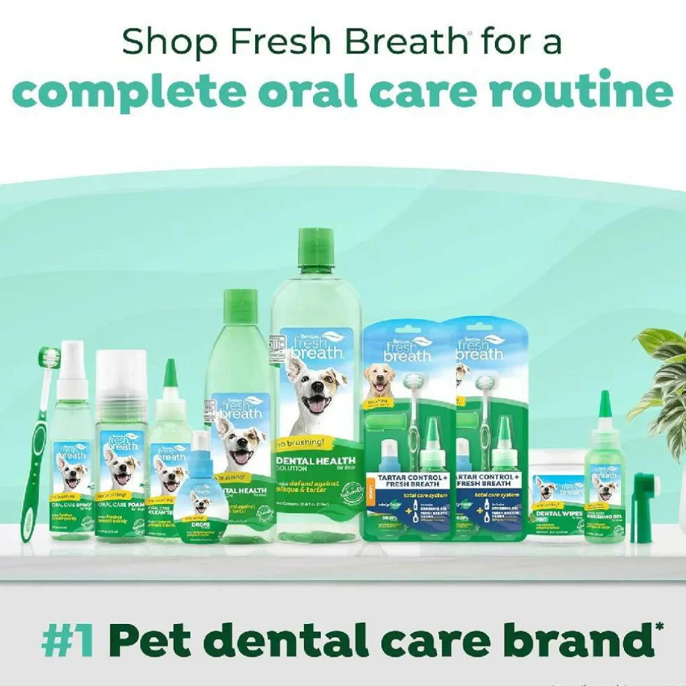 TropiClean Fresh Breath Oral Care Kit for Small & Medium Dogs