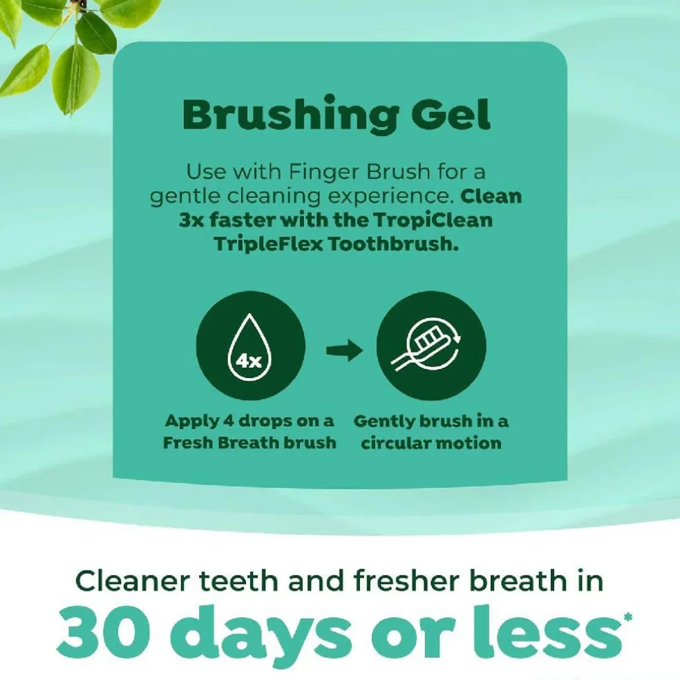 TropiClean Fresh Breath Oral Care Kit for Small & Medium Dogs