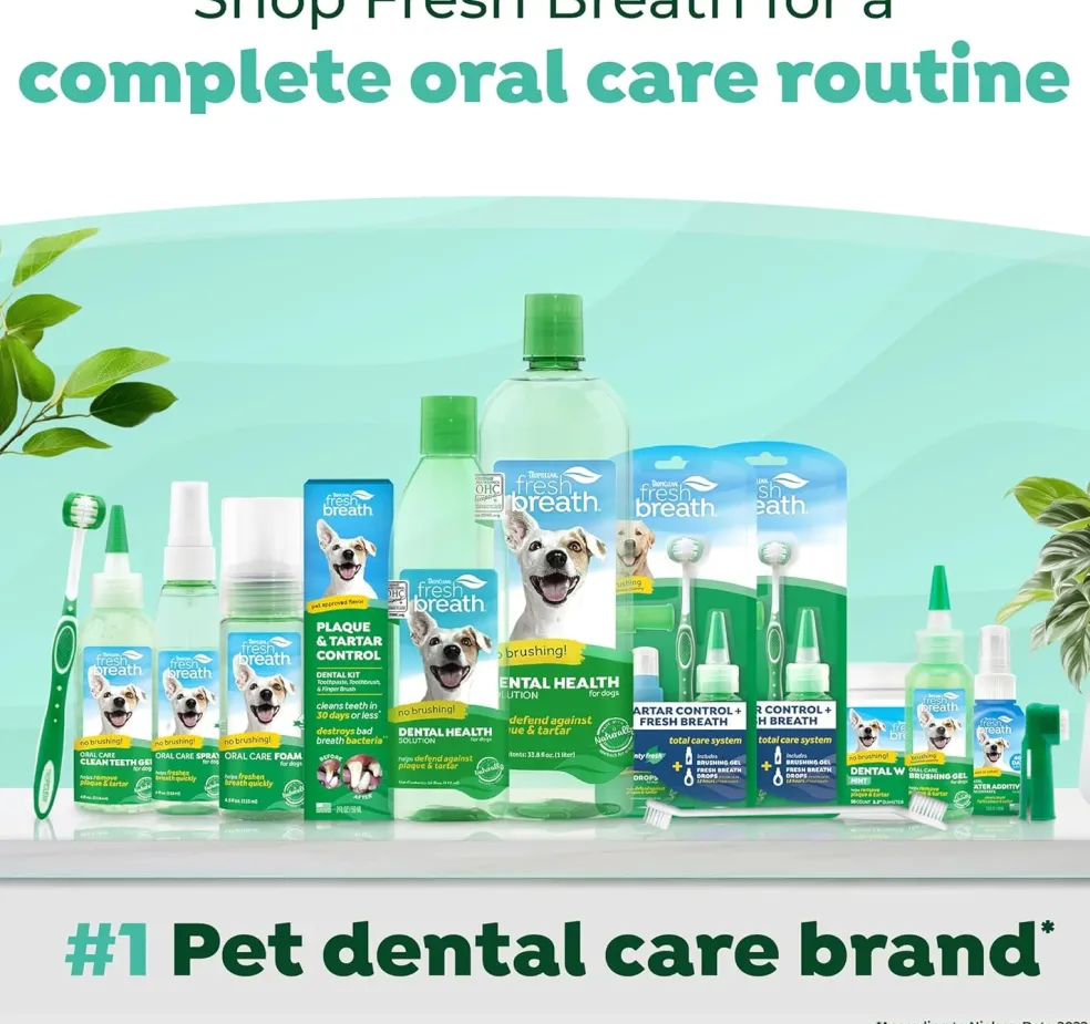 TropiClean Fresh Breath Oral Care Water Additive for Dogs (2.2 oz)