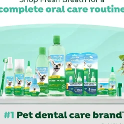 Tropiclean Fresh Breath Oral Car Clean Teeth Peanut Butter Flavored Gel for Dogs (2 oz)