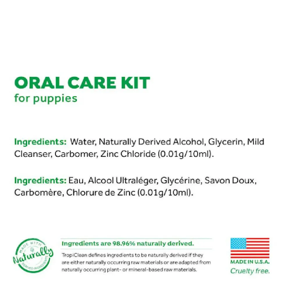 TropiClean Fresh Breath Oral Care Kit for Puppies, 2oz