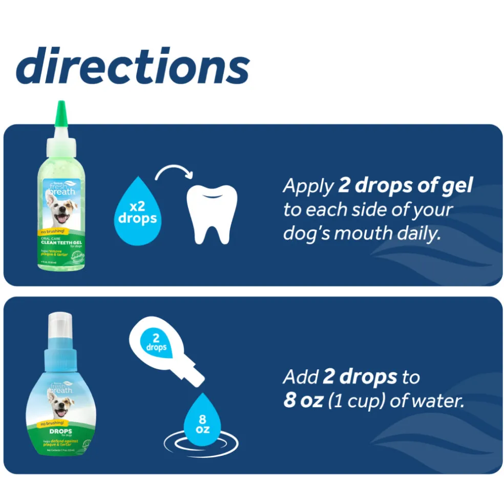 TropiClean Fresh Breath Total Care Oral Gel Kit for Dogs