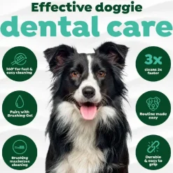 TropiClean Fresh Breath Triple Flex Toothbrush for Large Dogs
