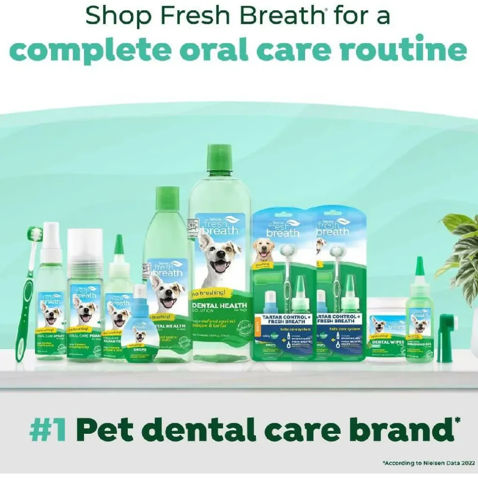 TropiClean Fresh Breath Triple Flex Toothbrush for Large Dogs