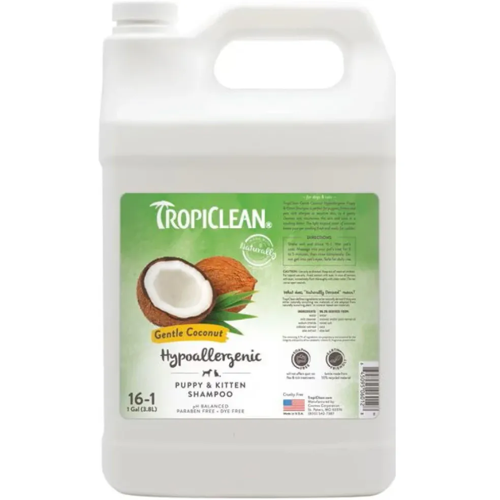 TropiClean Gentle Coconut Hypoallergenic Puppy & Kitten Shampoo