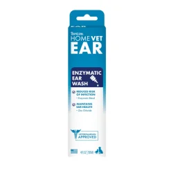 TropiClean HomeVet Enzymatic Ear Wash For Cats & Dogs (4 oz)