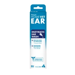 TropiClean HomeVet Enzymatic Ear Wash For Cats & Dogs (4 oz)