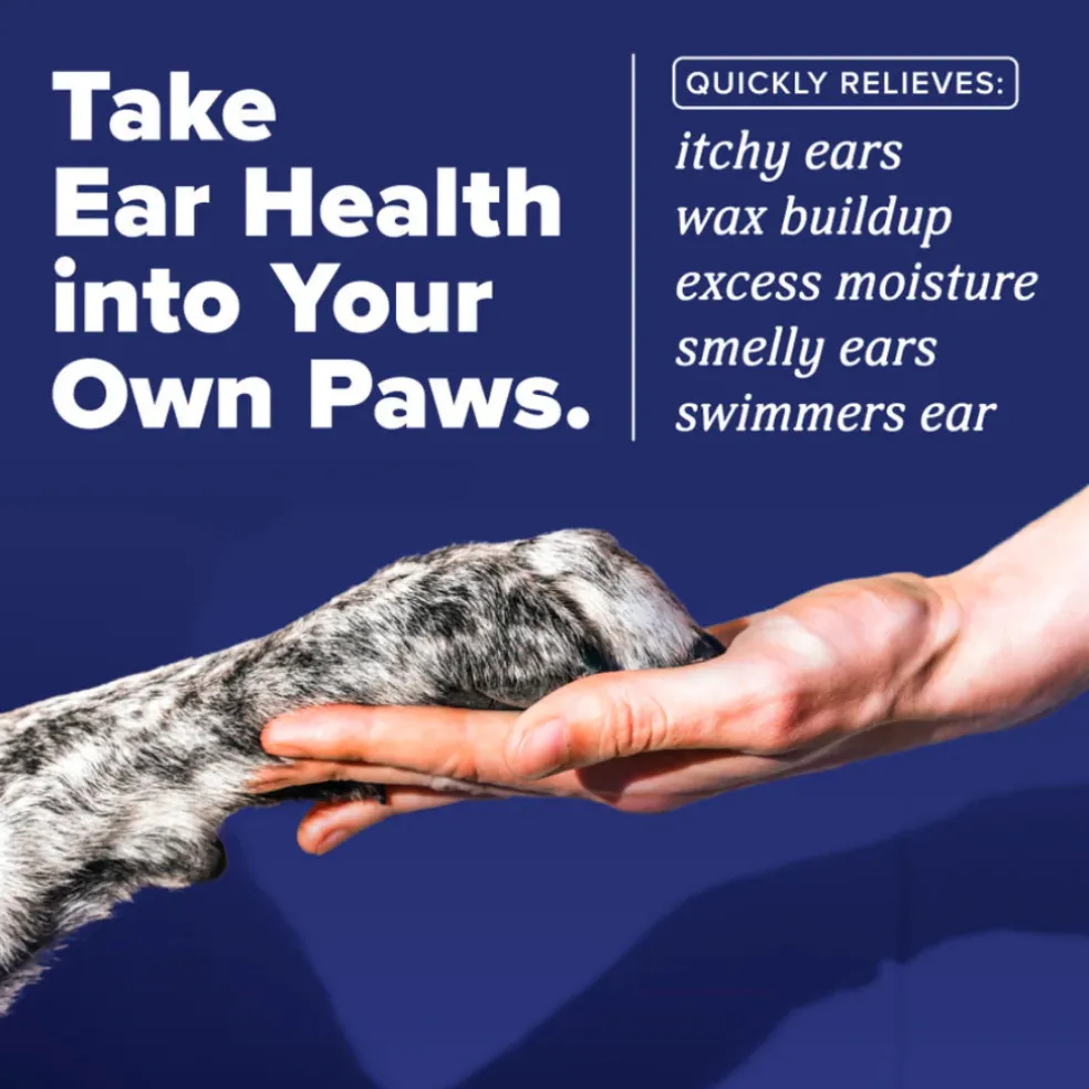 TropiClean HomeVet Enzymatic Ear Wash For Cats & Dogs (4 oz)