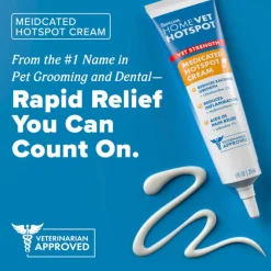 TropiClean HomeVet Medicated Hot Spot Cream (1 oz)