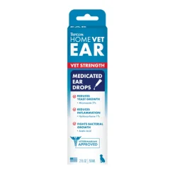 TropiClean HomeVet Medicated Dog Ear Drops (2 oz)