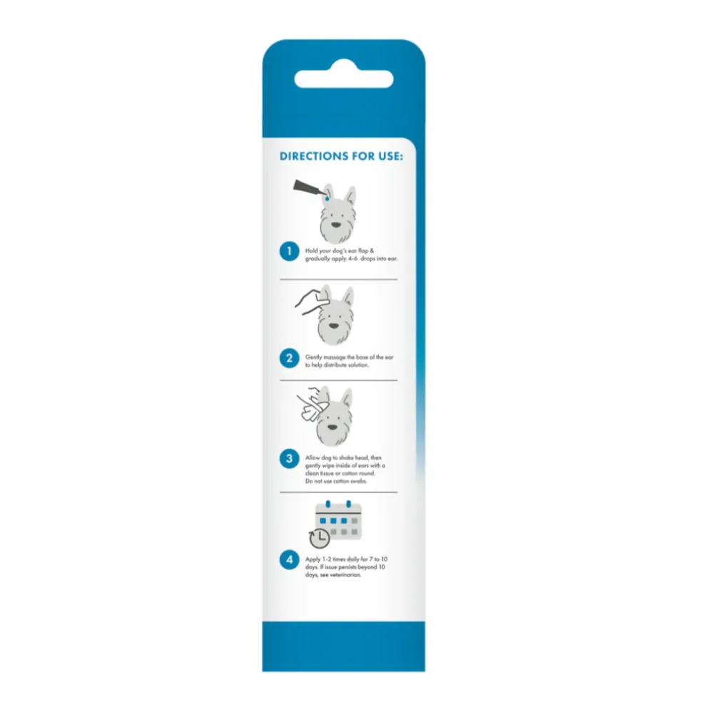 TropiClean HomeVet Medicated Dog Ear Drops (2 oz)