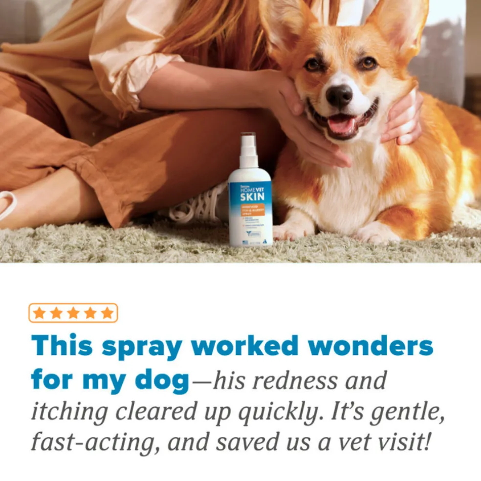 TropiClean HomeVet Skin Medicated Itch & Allergy Spray (8 oz)