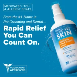 TropiClean HomeVet Skin Medicated Itch & Allergy Spray (8 oz)
