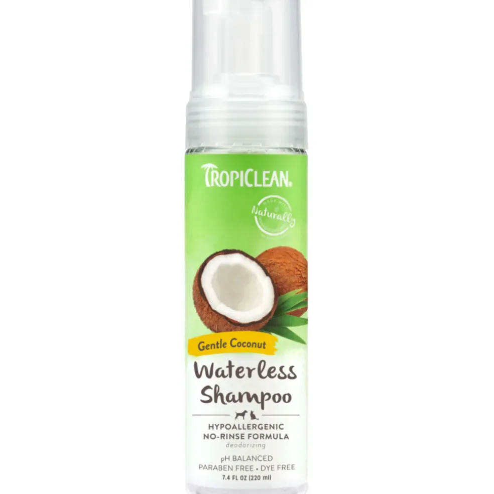TropiClean Hypoallergenic Waterless Shampoo For Pets (7.4 oz)