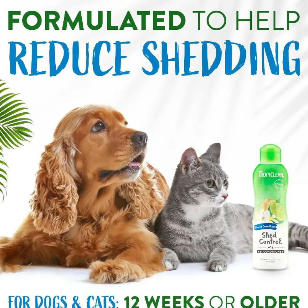 Tropiclean Lime & Cocoa Butter Shed Control Conditioner for Pets