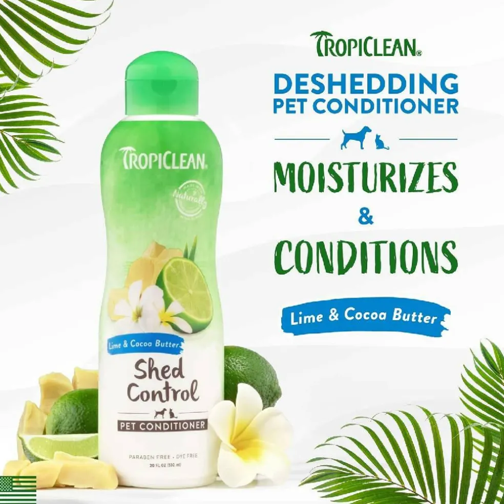 Tropiclean Lime & Cocoa Butter Shed Control Conditioner for Pets