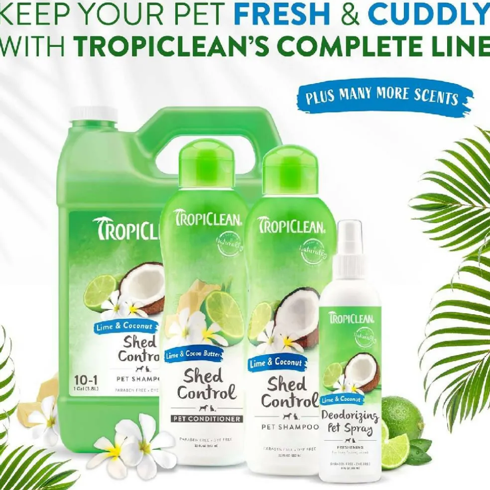 Tropiclean Lime & Cocoa Butter Shed Control Conditioner for Pets