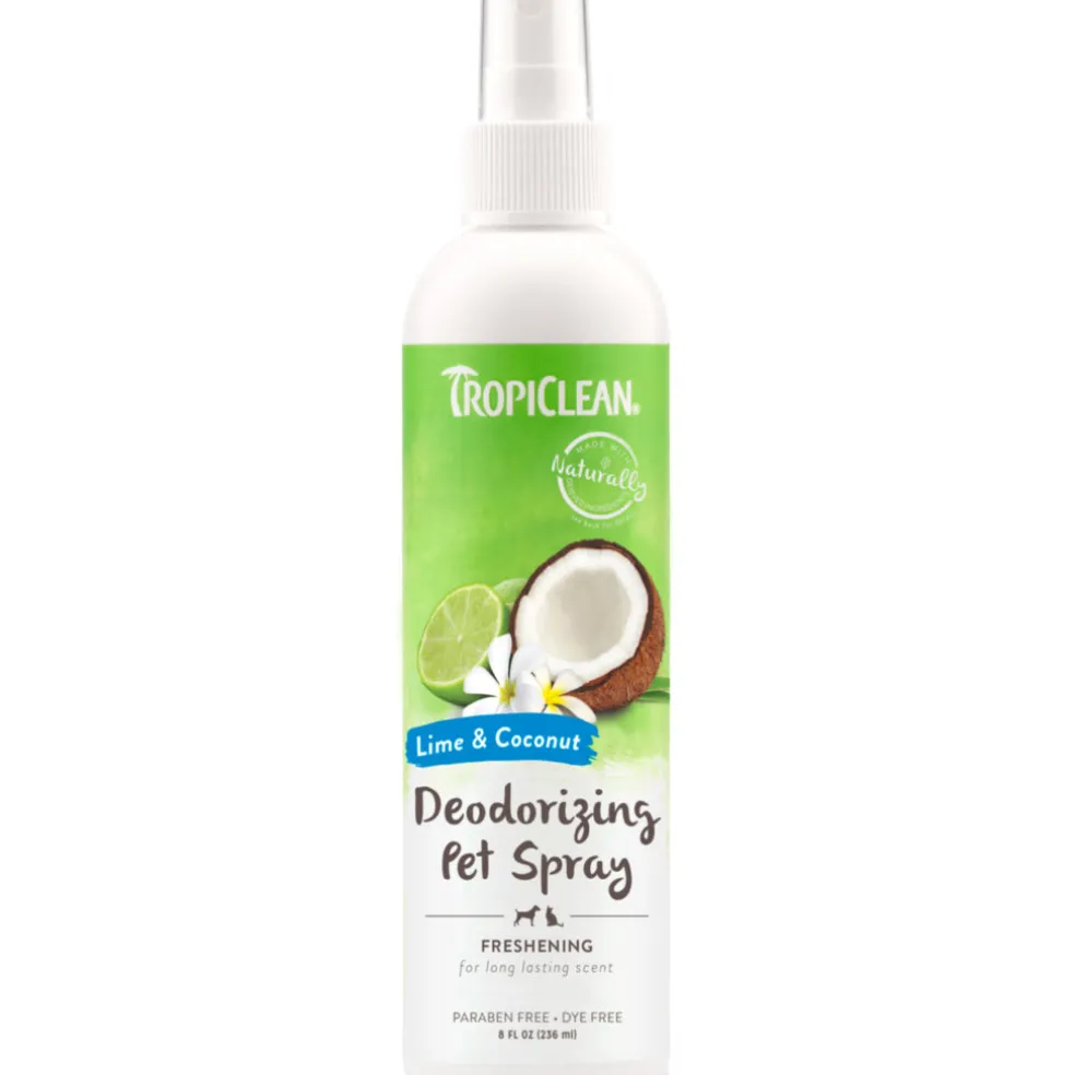 TropiClean Lime & Coconut Deodorizing Spray for Pets (8 oz)