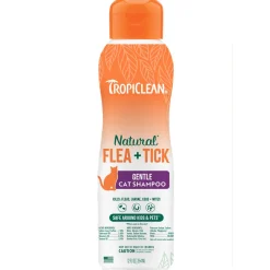 TropiClean Natural Flea + Tick Cat Shampoo (12 oz)