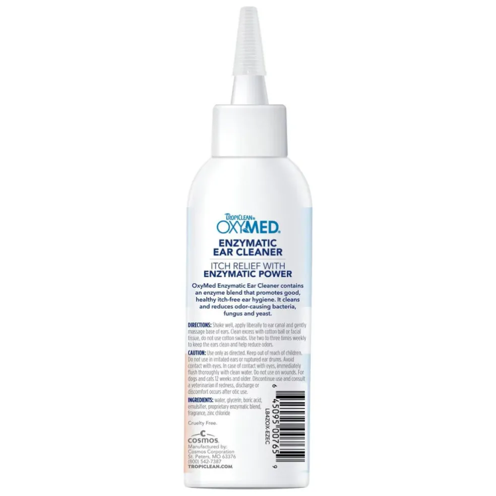 TropiClean OxyMed Enzymatic Ear Cleaner (4 oz)