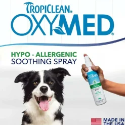 TropiClean Oxy Med Hypoallergenic Soothing Spray for Dogs & Cats (8 oz)