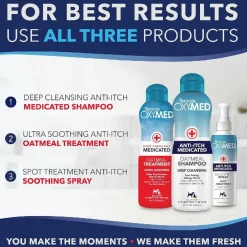 Tropiclean Oxy-Med Medicated Anti Itch Spray For Dogs & Cats (8 oz)