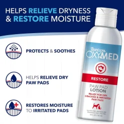 TropiClean OxyMed Restore Paw Pad Lotion for Dogs & Cats (4 oz)