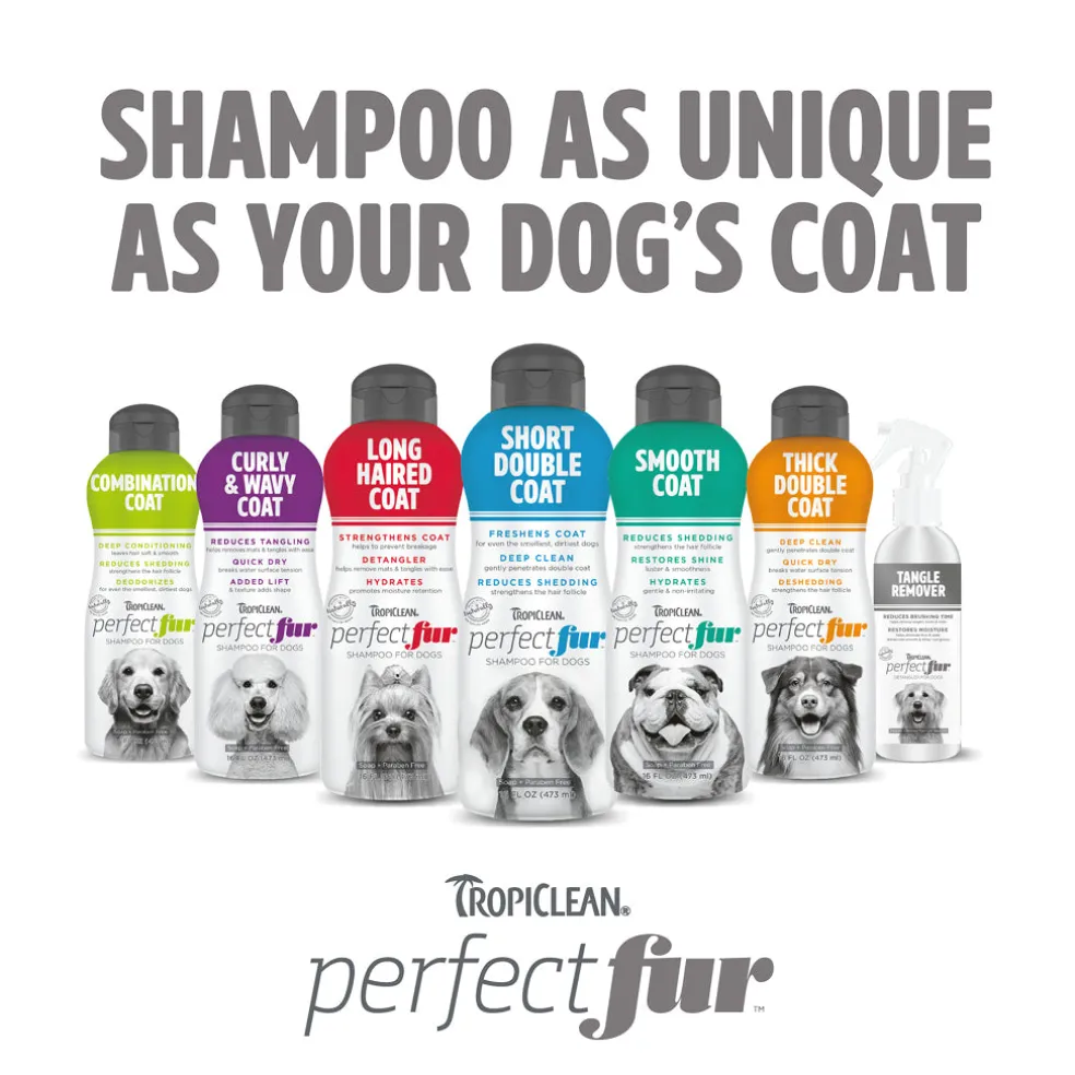 TropiClean PerfectFur Thick Double Coat Shampoo for Dogs (16 oz)