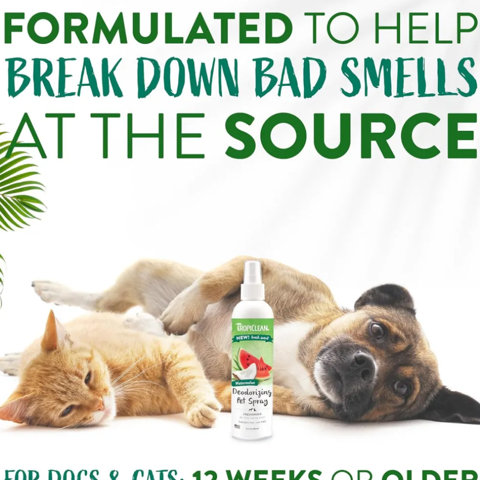 TropiClean Watermelon Deodorizing Pet Spray (8 oz)