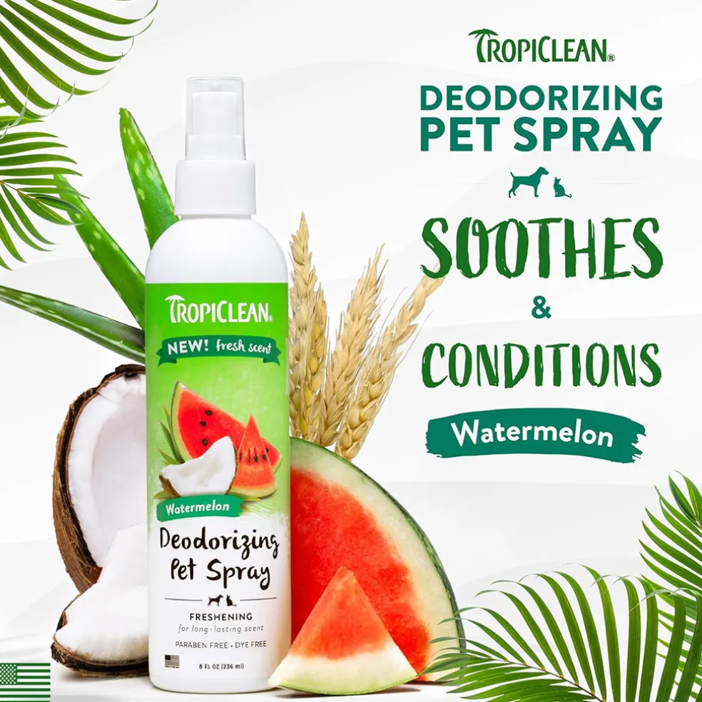 TropiClean Watermelon Deodorizing Pet Spray (8 oz)