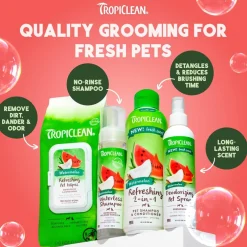 TropiClean Watermelon Refreshing 2-in-1 Shampoo & Conditioner For Dogs