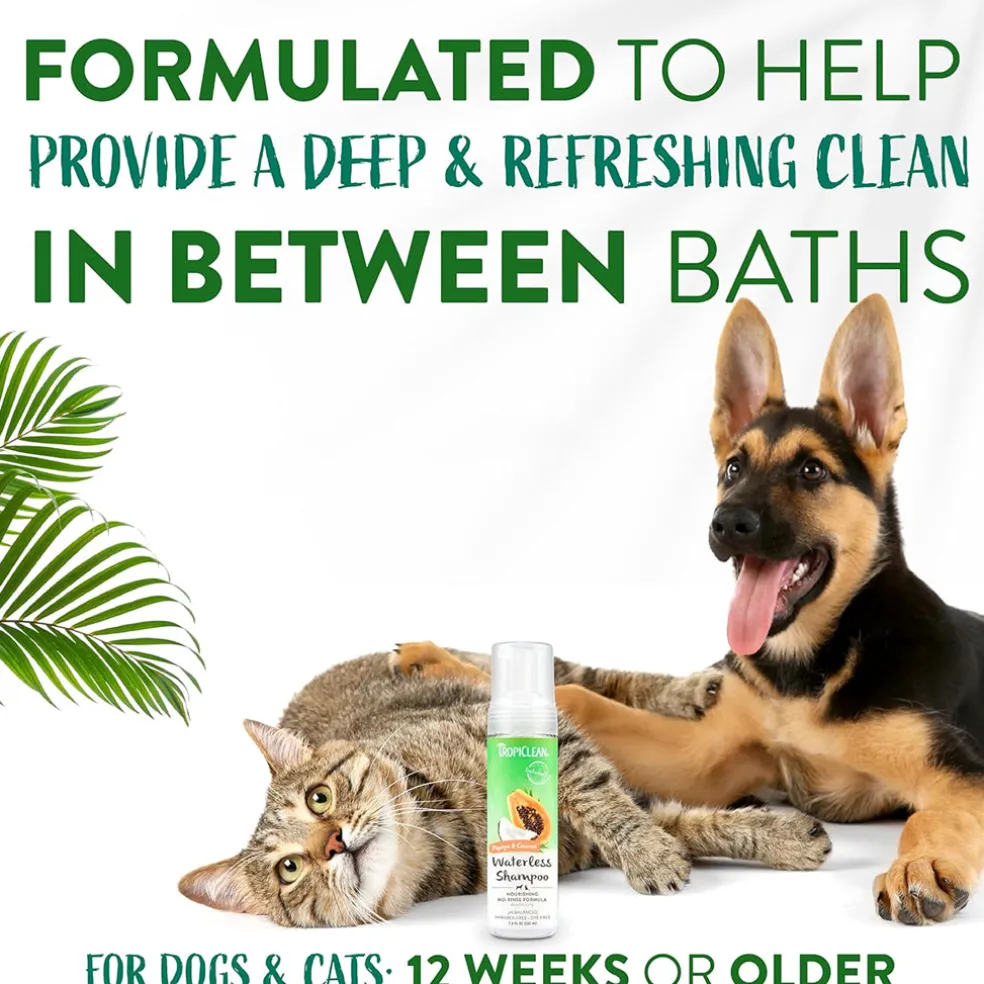 TropiClean Watermelon Waterless Shampoo for Dogs & Cats (7.4 oz)