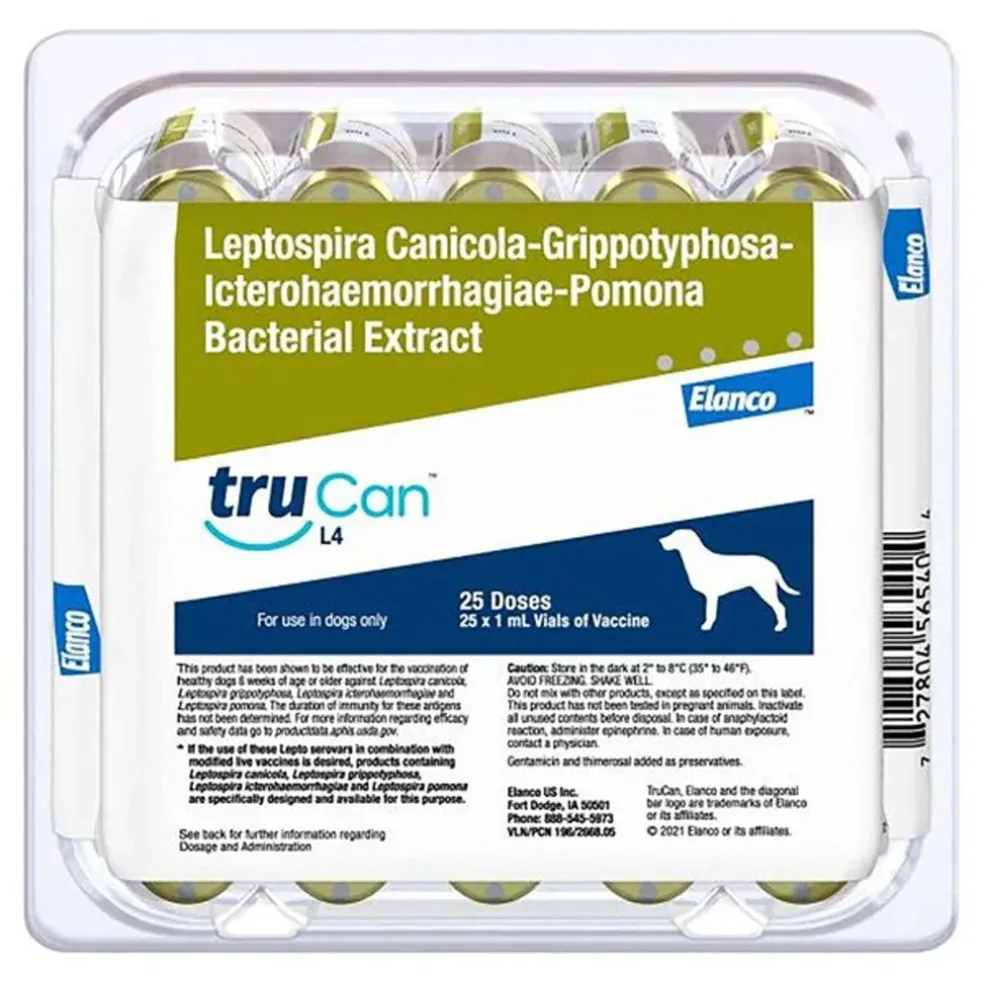 TruCan L4 Vaccine for Dogs, 25 Doses