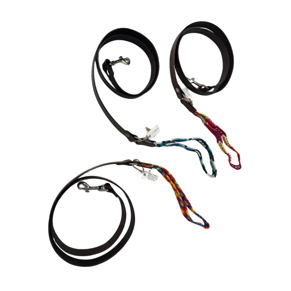 Tulum Handmade Leather Leash, Assorted Colors
