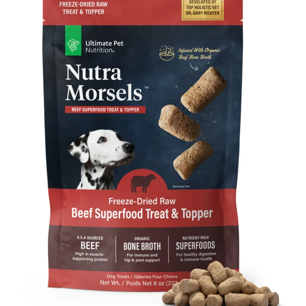 Ultimate Pet Nutrition Nutra Morsels Superfood Treat & Topper Freeze-Dried Raw Dog Treats