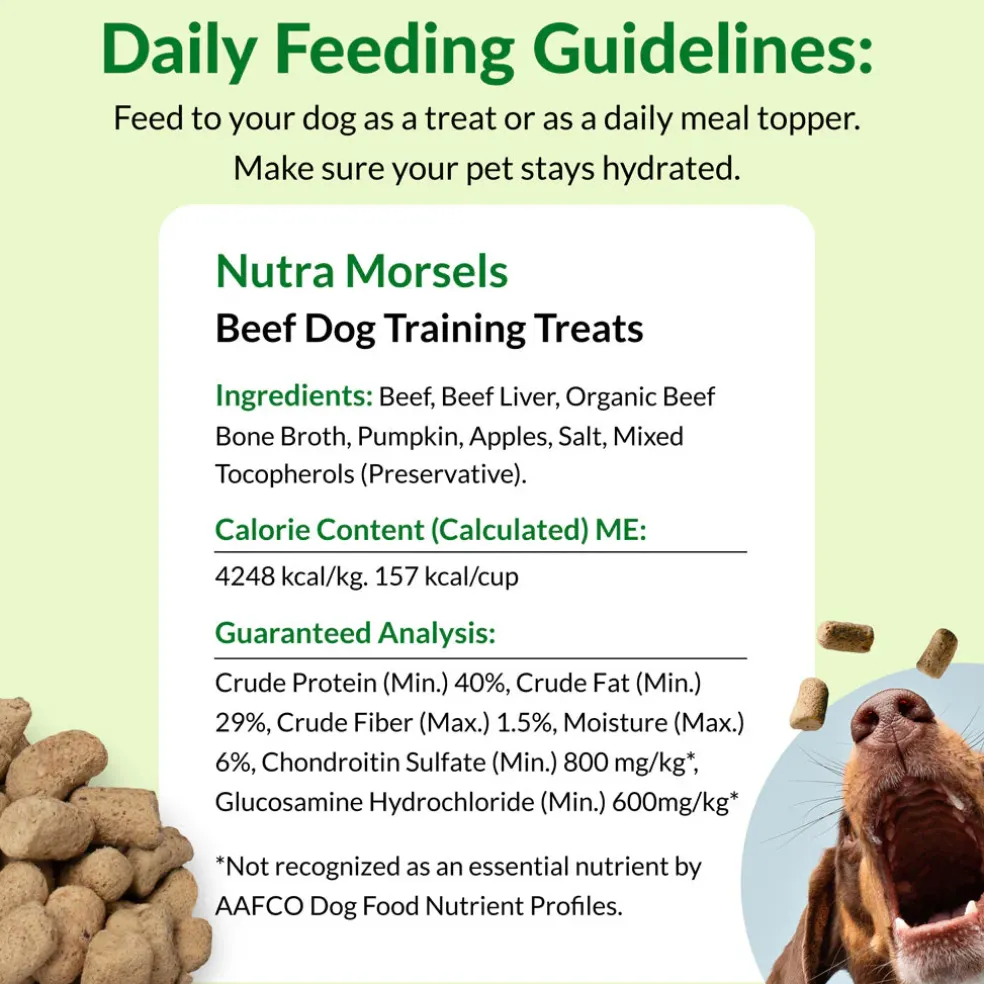 Ultimate Pet Nutrition Nutra Morsels Superfood Treat & Topper Freeze-Dried Raw Dog Treats