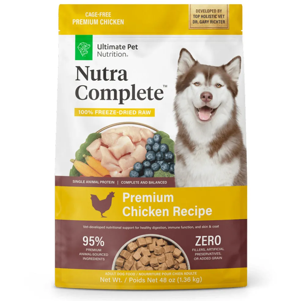 Ultimate Pet Nutrition Nutra Complete Premium Chicken Freeze-Dried Raw Dog Food