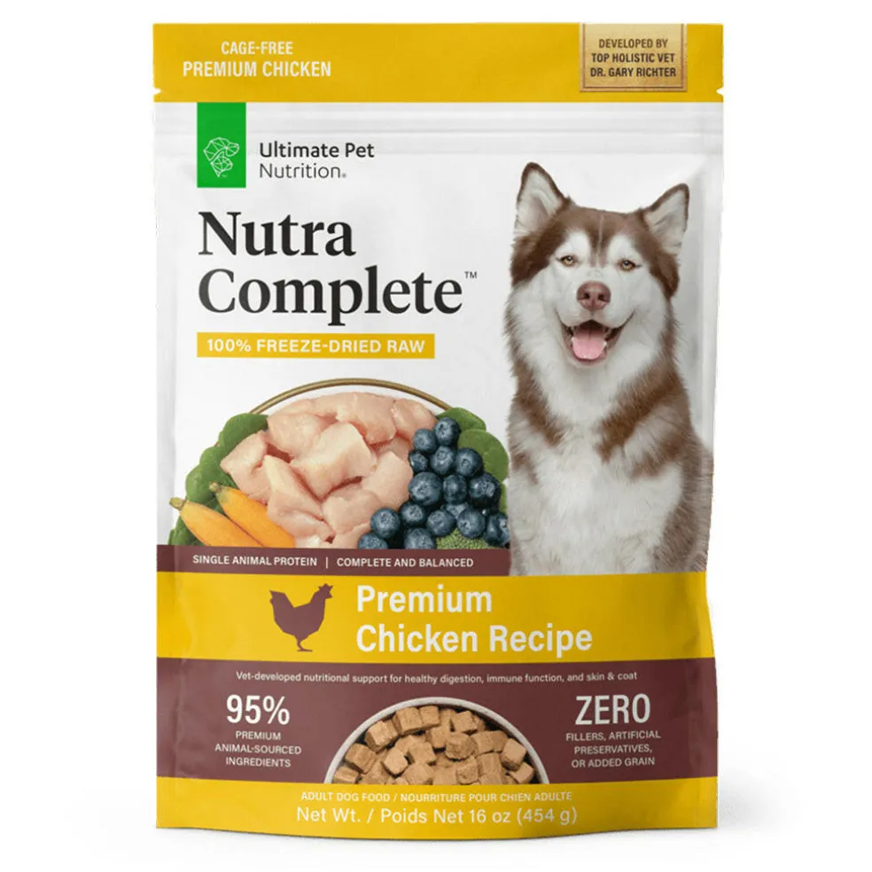 Ultimate Pet Nutrition Nutra Complete Premium Chicken Freeze-Dried Raw Dog Food