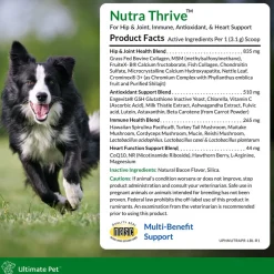 Ultimate Pet Nutrition Nutra Thrive Nutritional Supplements for Dogs, 3.3-oz