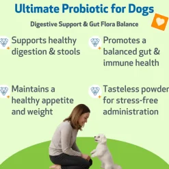 Ultimate Probiotic 9 Strains with Prebiotics for Dogs (11.29 oz)