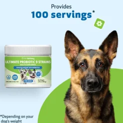 Ultimate Probiotic 9 Strains with Prebiotics for Dogs (11.29 oz)