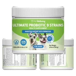 Ultimate Probiotic 9 Strains with Prebiotics for Dogs (11.29 oz)