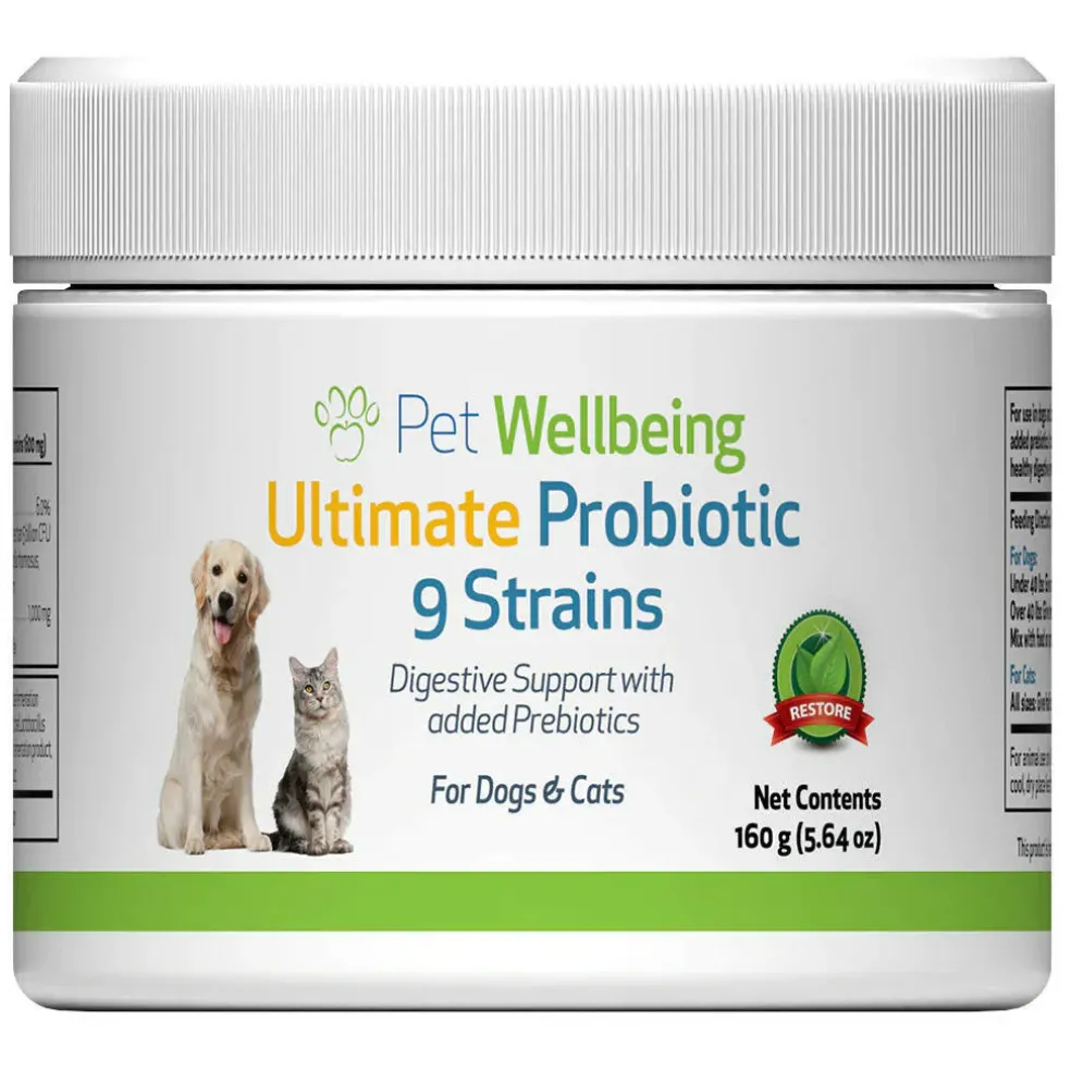 Ultimate Probiotic 9 Strains with Prebiotics for Cats (5.64 oz)
