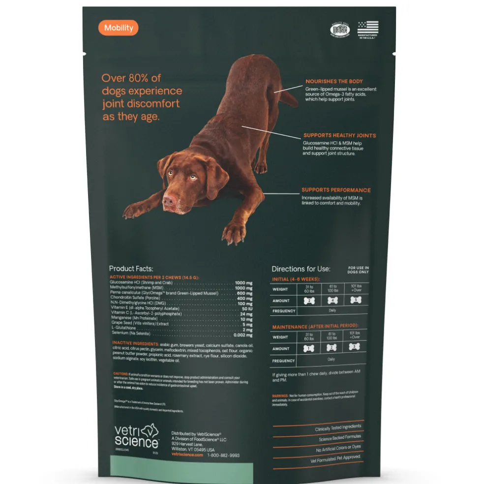 Ultimate Strength Healthy Hip & Joint Chews for Dogs Peanut Butter Flavor