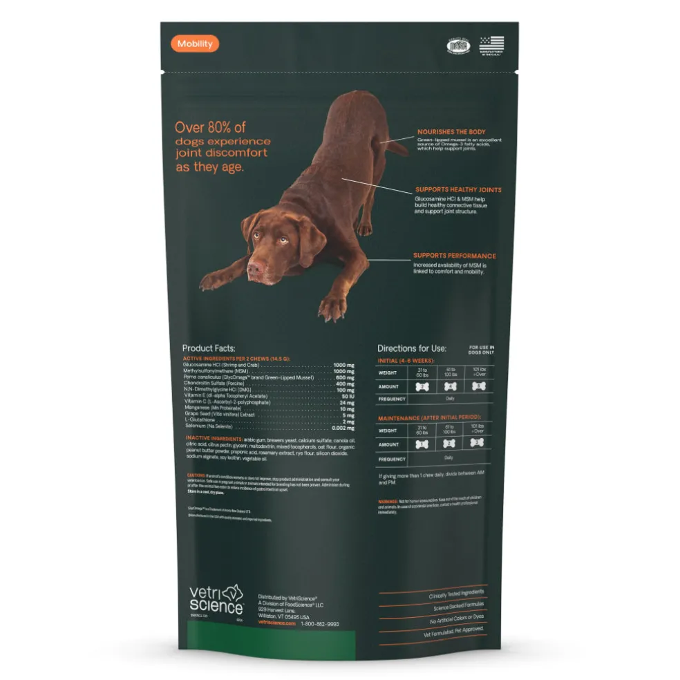 Ultimate Strength Healthy Hip & Joint Chews for Dogs Peanut Butter Flavor