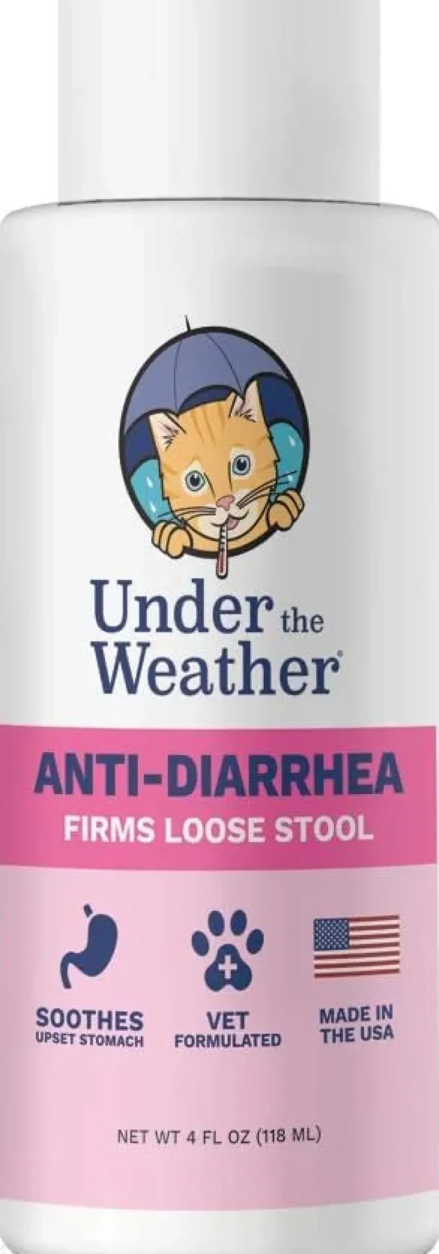 Under the Weather Anti-Diarrhea Liquid for Cats, 4-oz