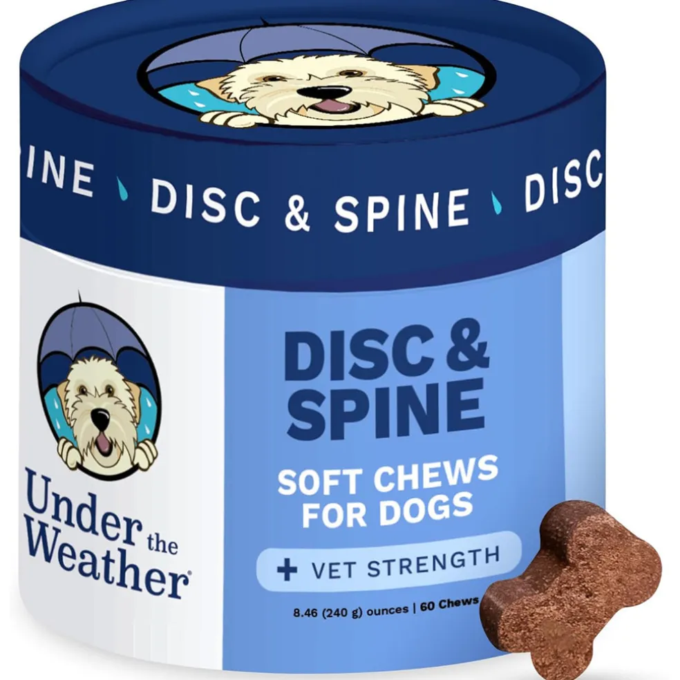 Under The Weather Disc & Spine Vet Strength Support for Dogs (60 soft chews)