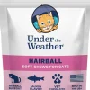 Under the Weather Hairball Soft Chews for Cats, 60 count