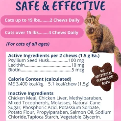 Under the Weather Hairball Soft Chews for Cats, 60 count